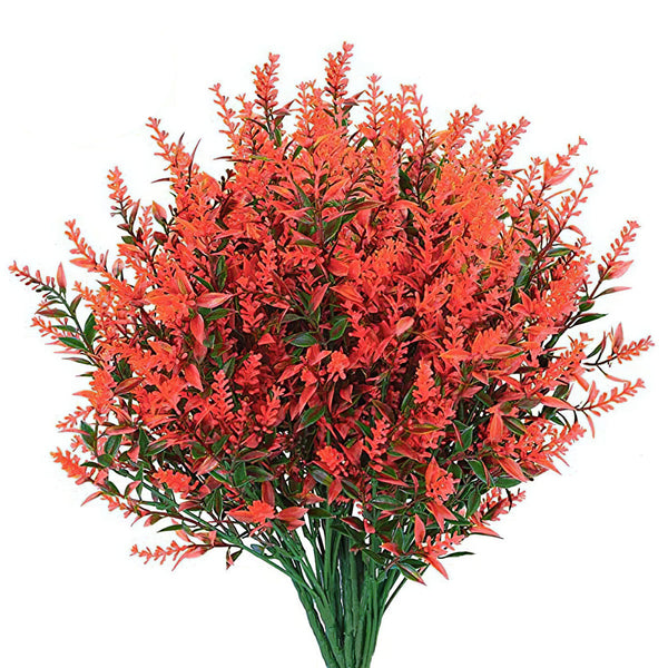 Artificial Lavender 8 Piece Bundle Lifelike Faux Fake Plants for Crafting or Home Decor – Great for Pairing With Bundles of Other Fake/Dried Flowers to Create Lovely Wedding Bouquets