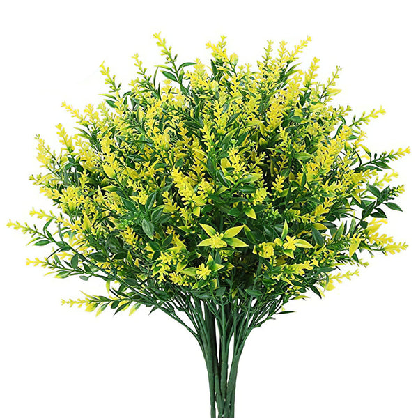 Artificial Lavender 8 Piece Bundle Lifelike Faux Fake Plants for Crafting or Home Decor – Great for Pairing With Bundles of Other Fake/Dried Flowers to Create Lovely Wedding Bouquets