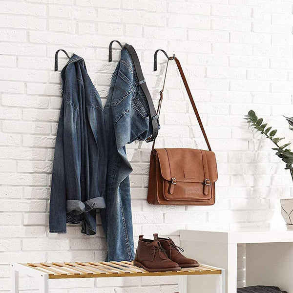 Gustave Iron Wall Hooks Plant Hanger Bracket, Decorative Metal Plant Hooks for Hanging Planter, Flower Basket, Bird Feeders, Lanterns, Wind Chimes, Outdoor Rustic Home Decor, 2 Pack