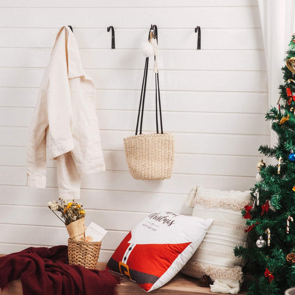 Gustave Iron Wall Hooks Plant Hanger Bracket, Decorative Metal Plant Hooks for Hanging Planter, Flower Basket, Bird Feeders, Lanterns, Wind Chimes, Outdoor Rustic Home Decor, 2 Pack