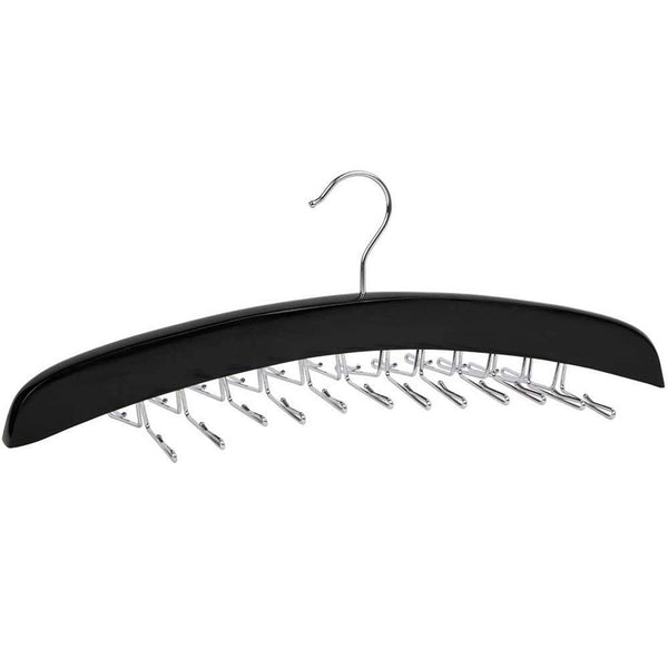 Wooden Hanger Holder Organizer Hook Storage Rack Hanging for Mens Closet Accessories Space Saving Necktie Holder