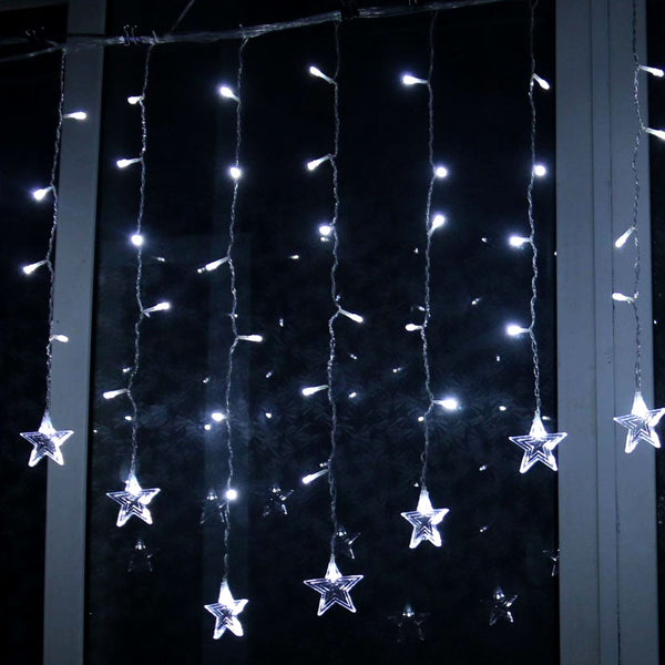 96 LED Star String Lights 11.5Ft Plug in Waterproof Fairy Lights Extendable For Indoor Outdoor Wedding Party Home Christmas Holiday Decoration
