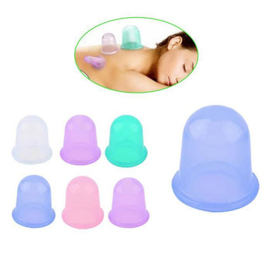 Body Massage Anti Cellulite Vacuum Silicone Cupping Cups Purple