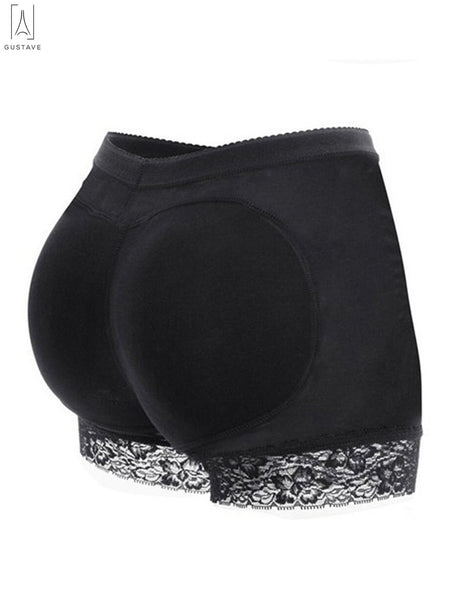 Gustave Women Seamless Butt Lifter Padded Control Panties Hip Enhancer Shaper Lace Underwear