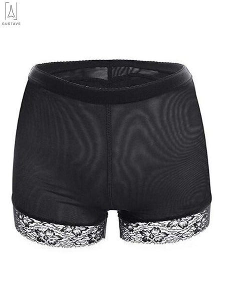 Gustave Women Seamless Butt Lifter Padded Control Panties Hip Enhancer Shaper Lace Underwear