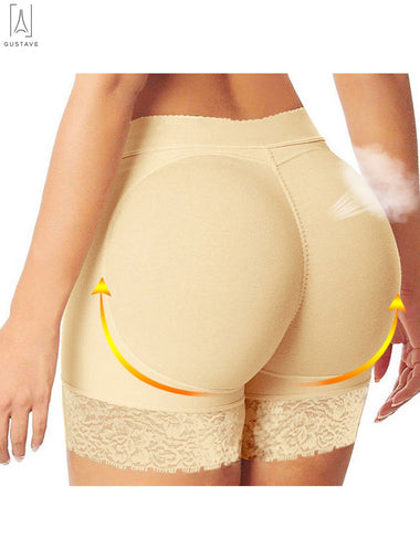 Gustave Women Seamless Butt Lifter Padded Control Panties Hip Enhancer Shaper Lace Underwear
