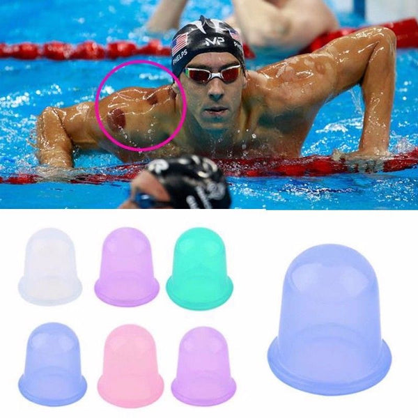 Body Massage Anti Cellulite Vacuum Silicone Cupping Cups Purple