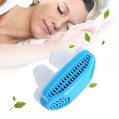 Silicone Anti Snore Nasal Dilators Apnea Aid Device Stop Snoring Nose Clip Blue