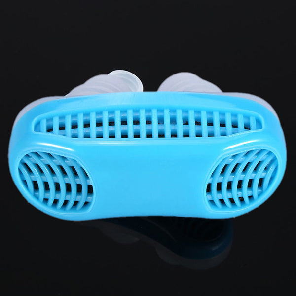 Silicone Anti Snore Nasal Dilators Apnea Aid Device Stop Snoring Nose Clip Blue